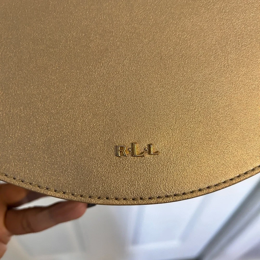 Ralph Lauren Gold Crossbody Bag - Picture 1 of 9